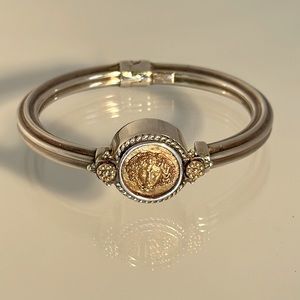 Tagliamonte rare 14k and 925 Medusa bracelet